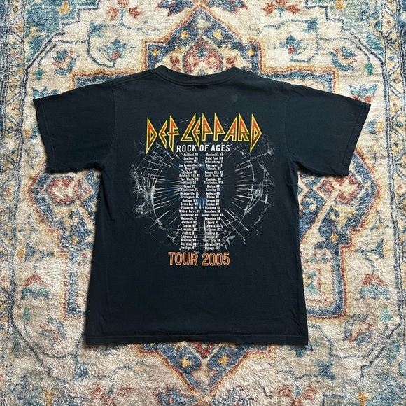 Vintage Def Leppard Rock Of Ages Band T-shirt Small - Picture 2 of 8
